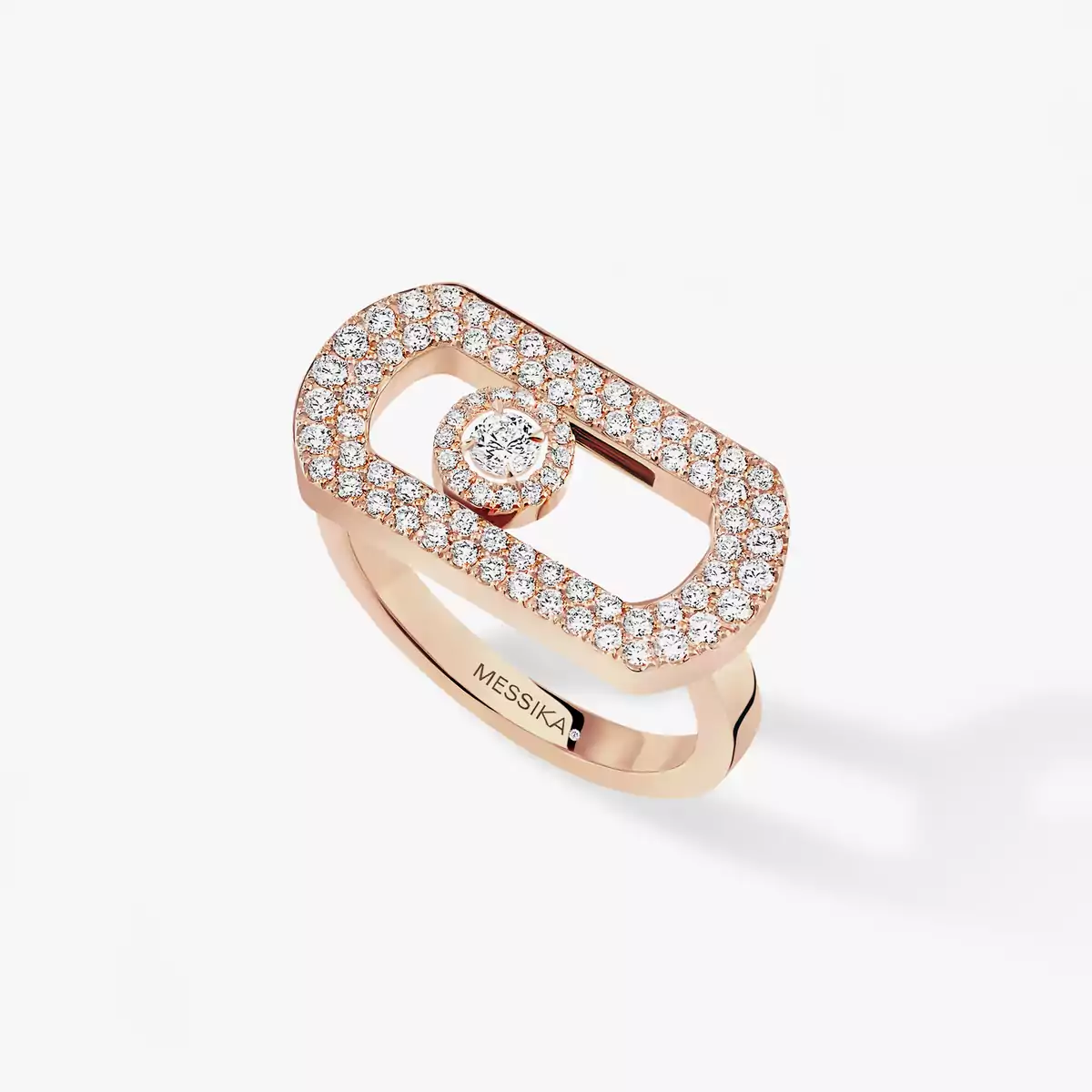 So Move PavÃ© -Pink Gold Diamond Ring