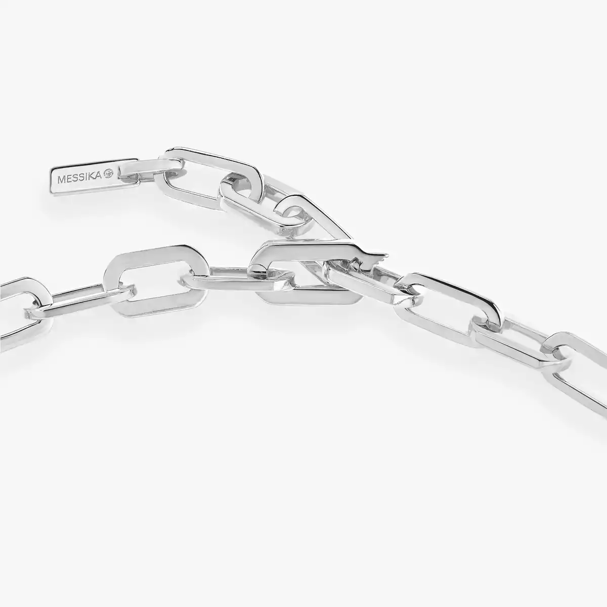 Move Link -White Gold Diamond Necklace