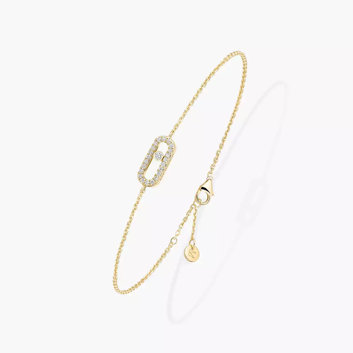 Messika CARE(S) PavÃ© Bracelet -Yellow Gold Diamond Bracelet