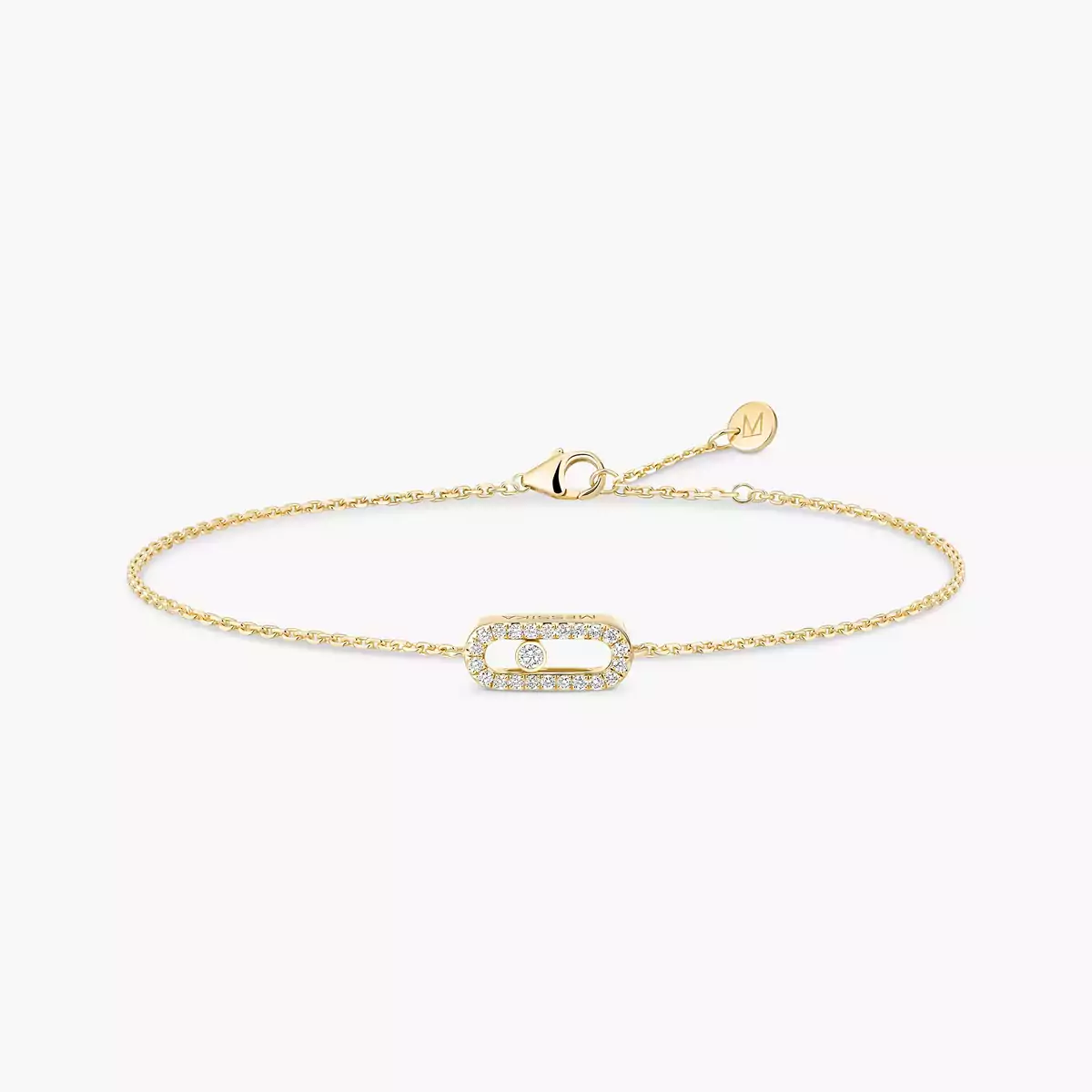 Messika CARE(S) Pavé Bracelet -Yellow Gold Diamond Bracelet