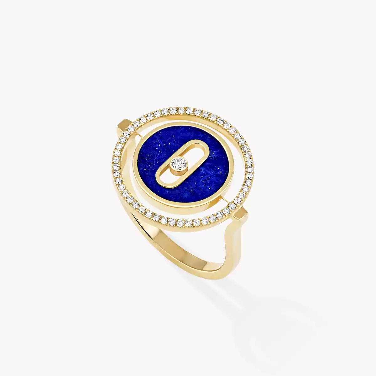 Lucky Move SM Lapis Lazuli -Yellow Gold Diamond Ring
