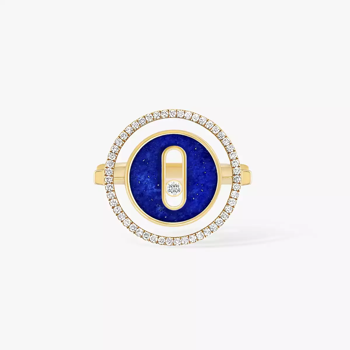 Lucky Move SM Lapis Lazuli -Yellow Gold Diamond Ring