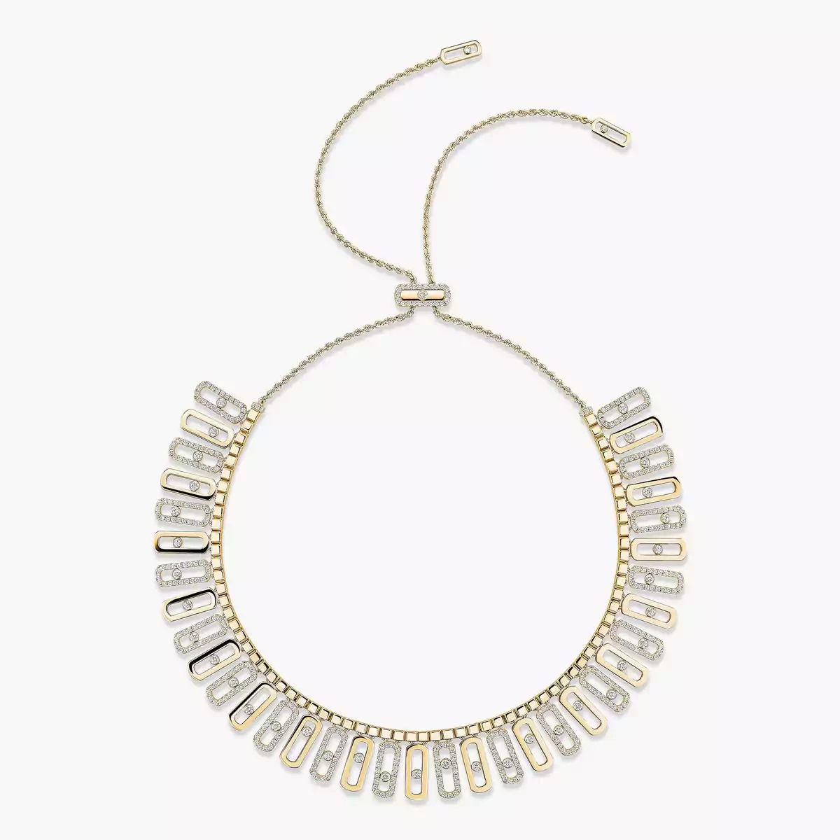 Move Iconica -Yellow Gold Diamond Necklace