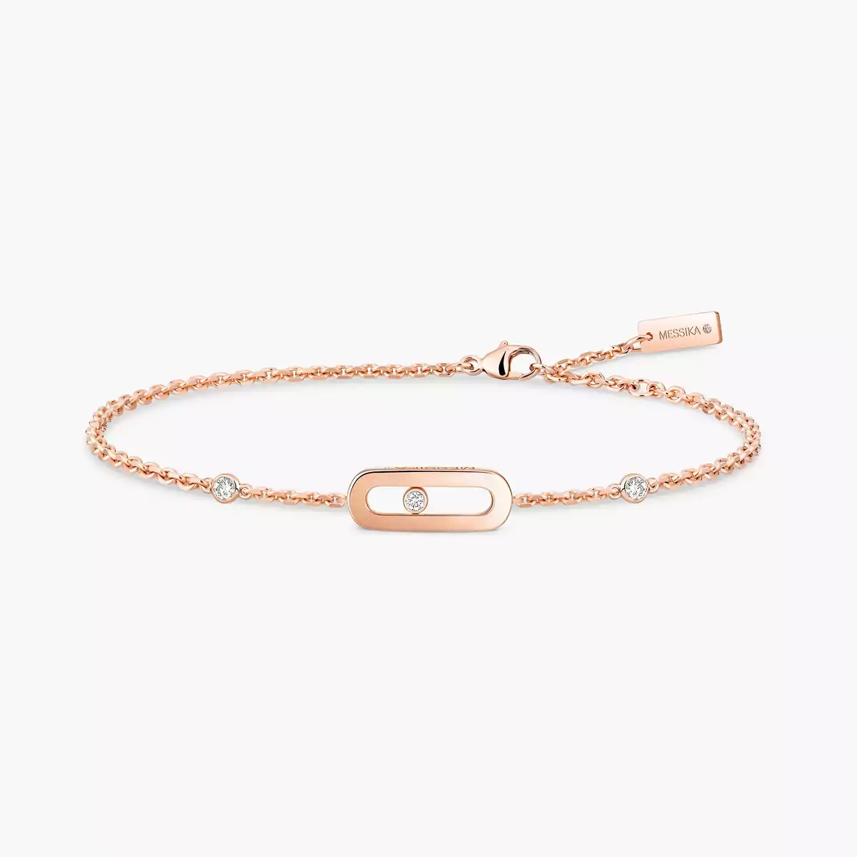Move Uno Bracelet -Pink Gold Diamond Bracelet