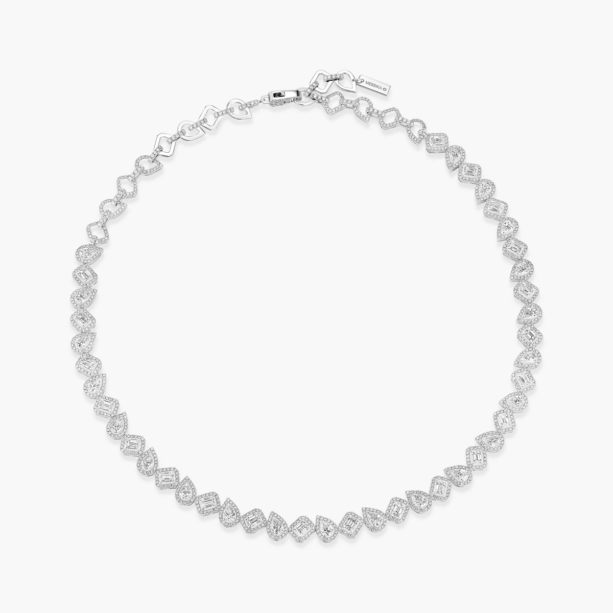 My Twin RiviÃ¨re -White Gold Diamond Necklace