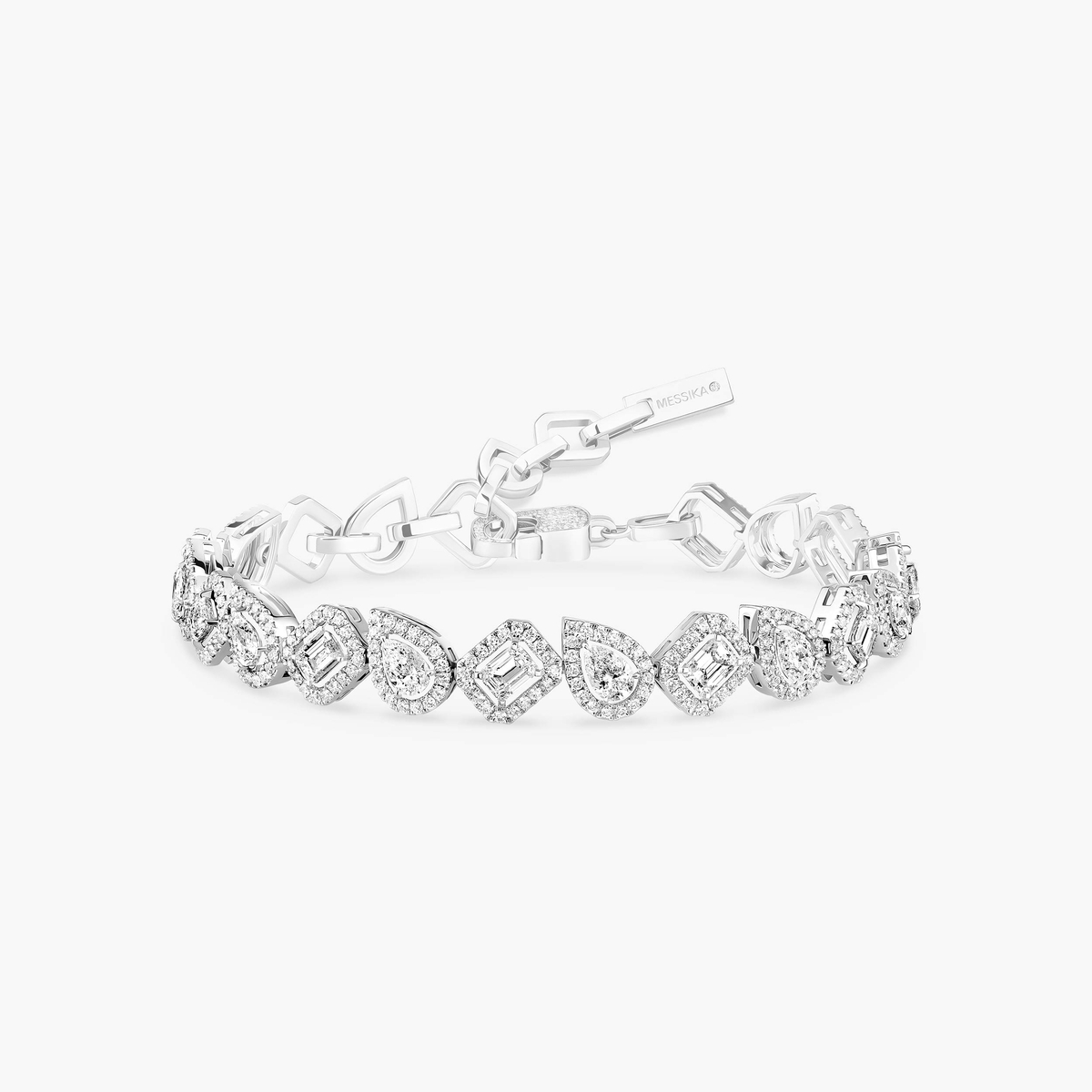 My Twin RiviÃ¨re -White Gold Diamond Bracelet