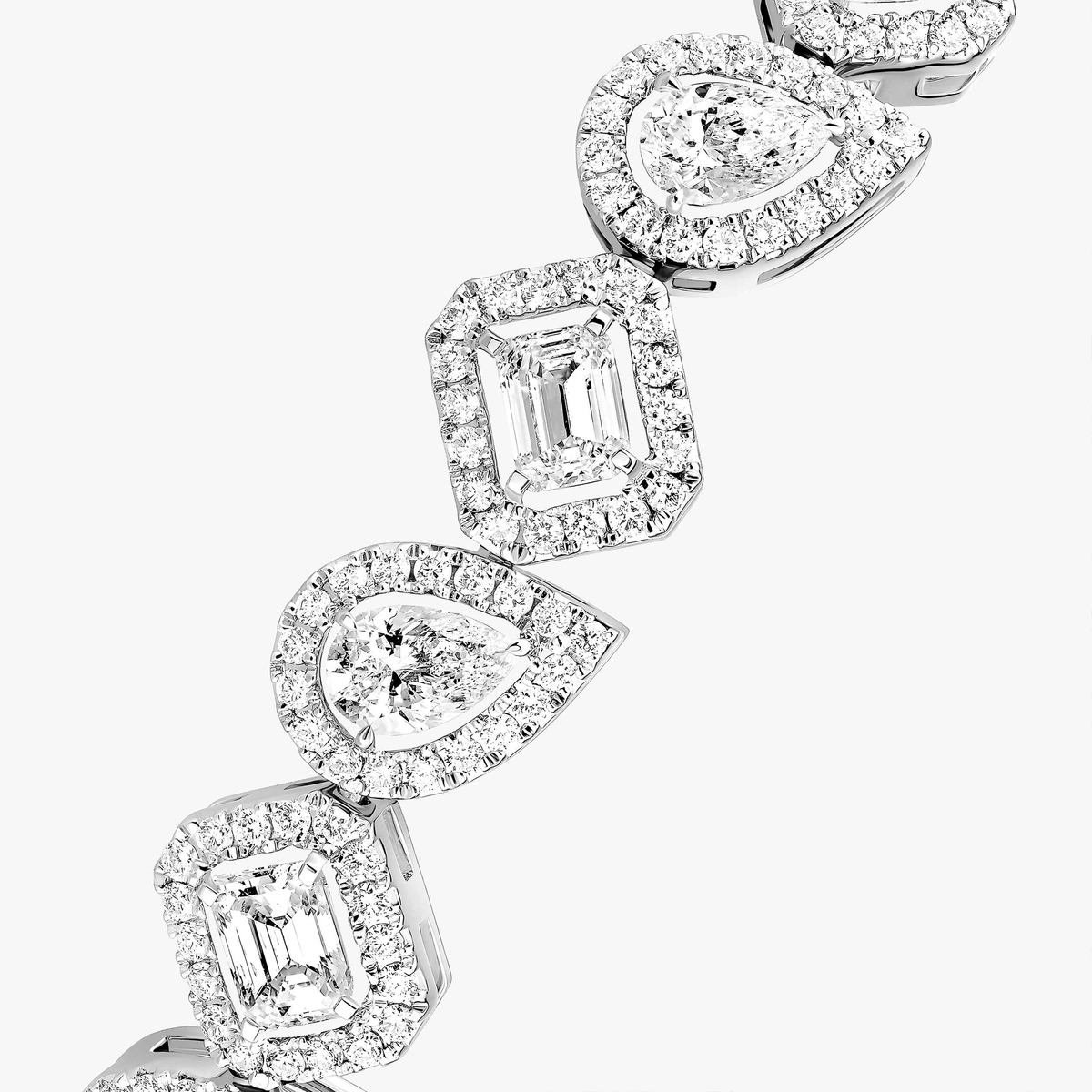 My Twin RiviÃ¨re -White Gold Diamond Bracelet