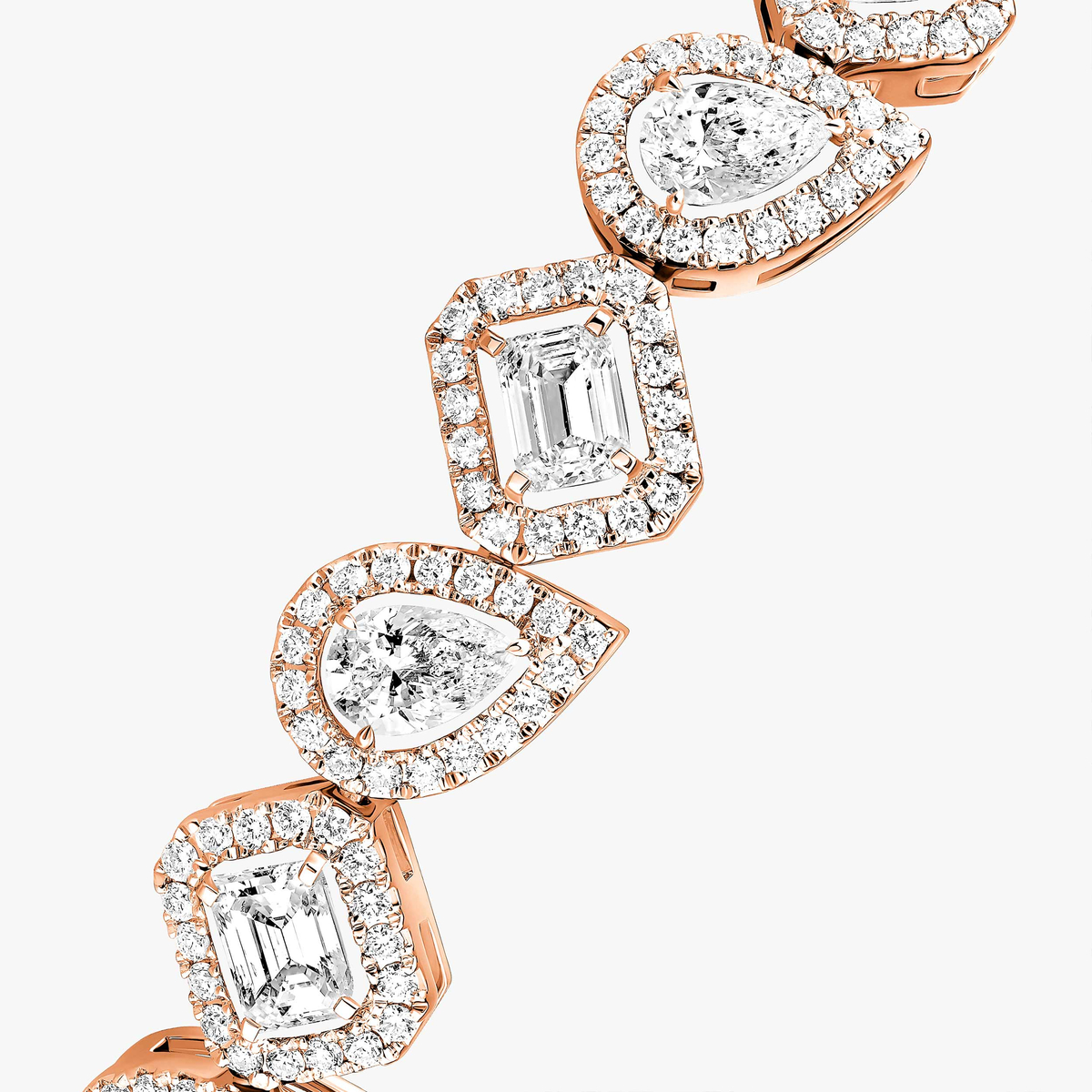 My Twin RiviÃ¨re -Pink Gold Diamond Bracelet