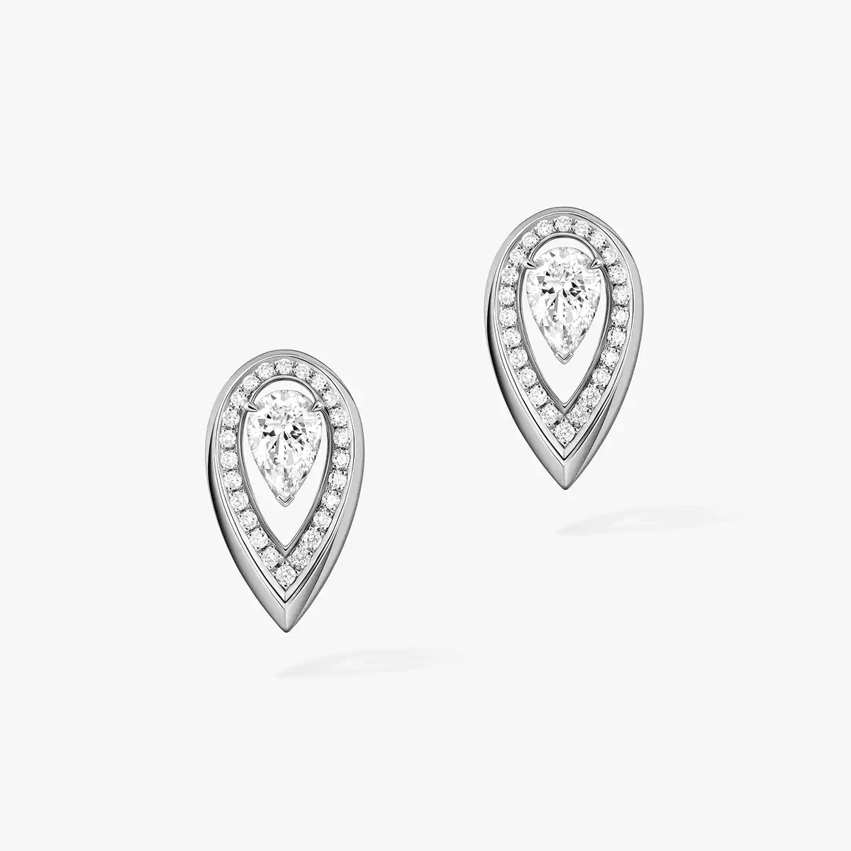Fiery 0.25ct -White Gold Diamond Earrings