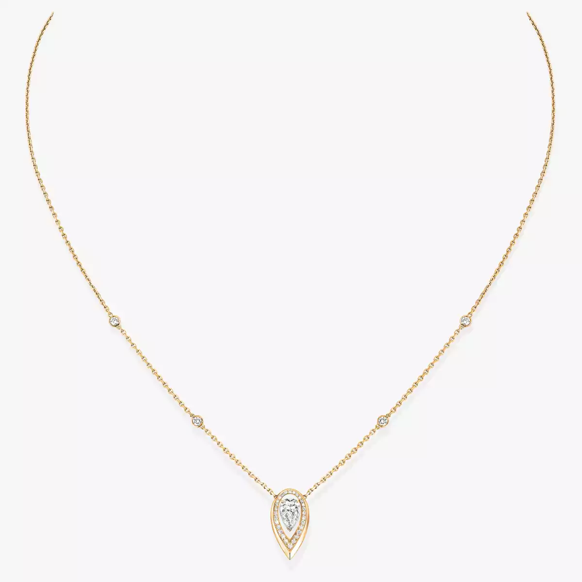 Fiery 0.25ct -Yellow Gold Diamond Necklace
