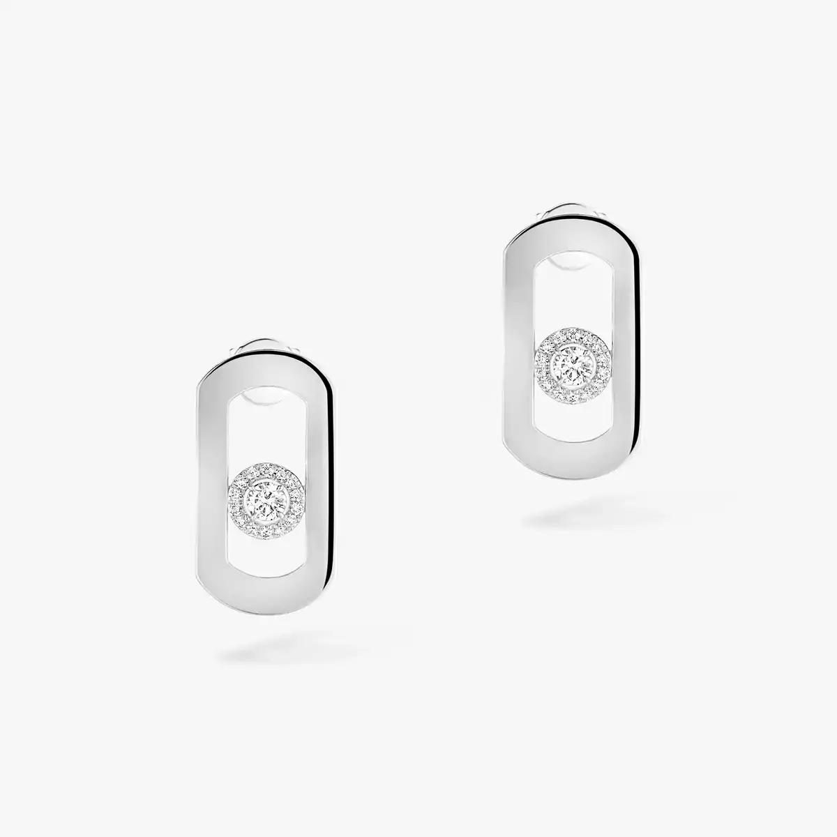 So Move -White Gold Diamond Earrings