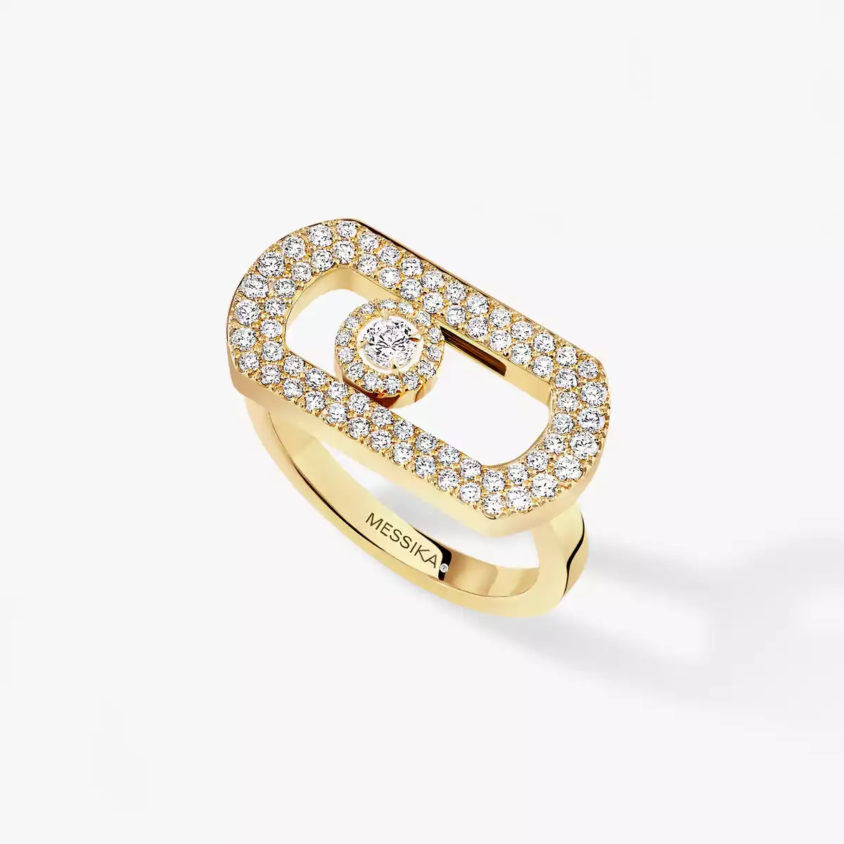 So Move PavÃ© -Yellow Gold Diamond Ring