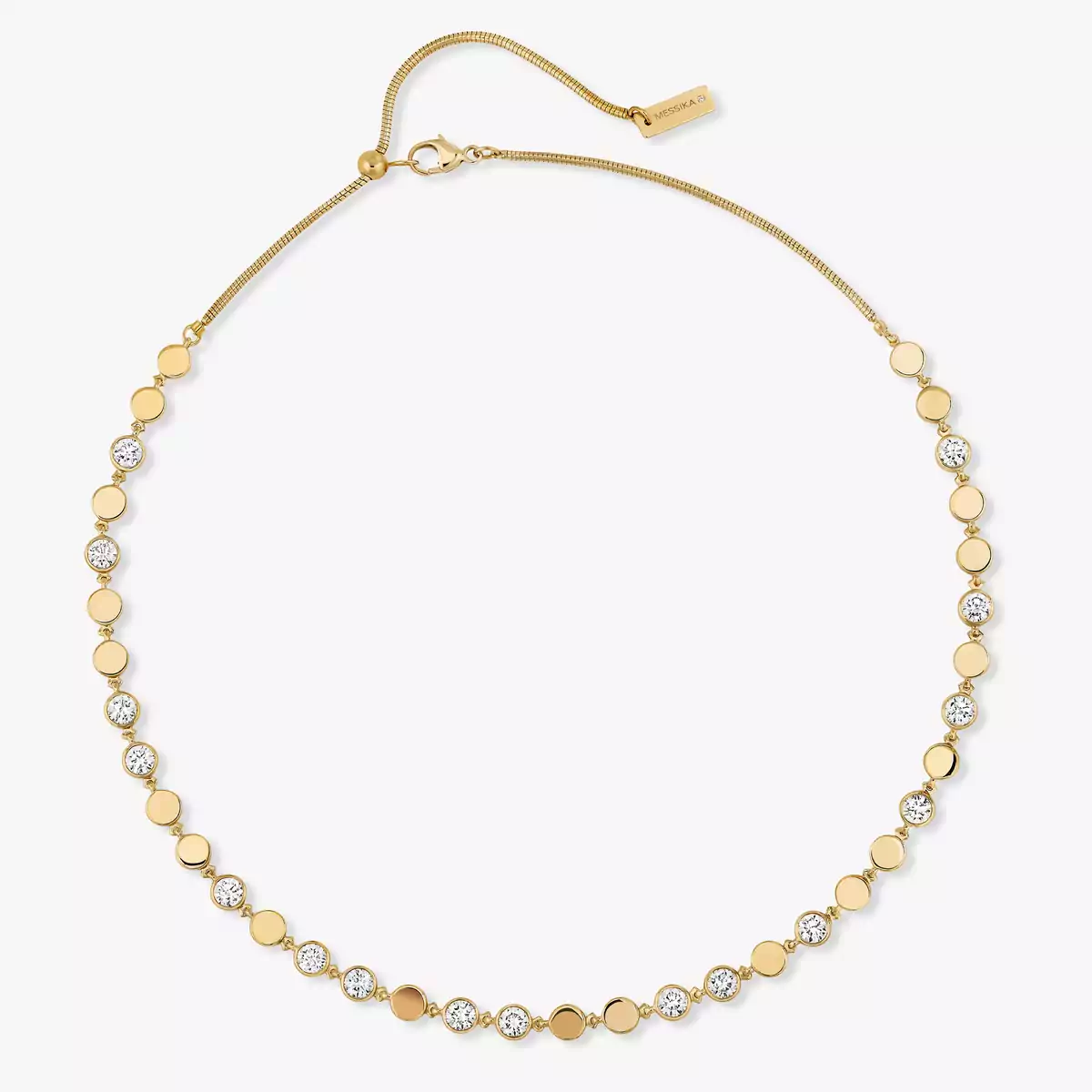 D-Vibes MM -Yellow Gold Diamond Necklace