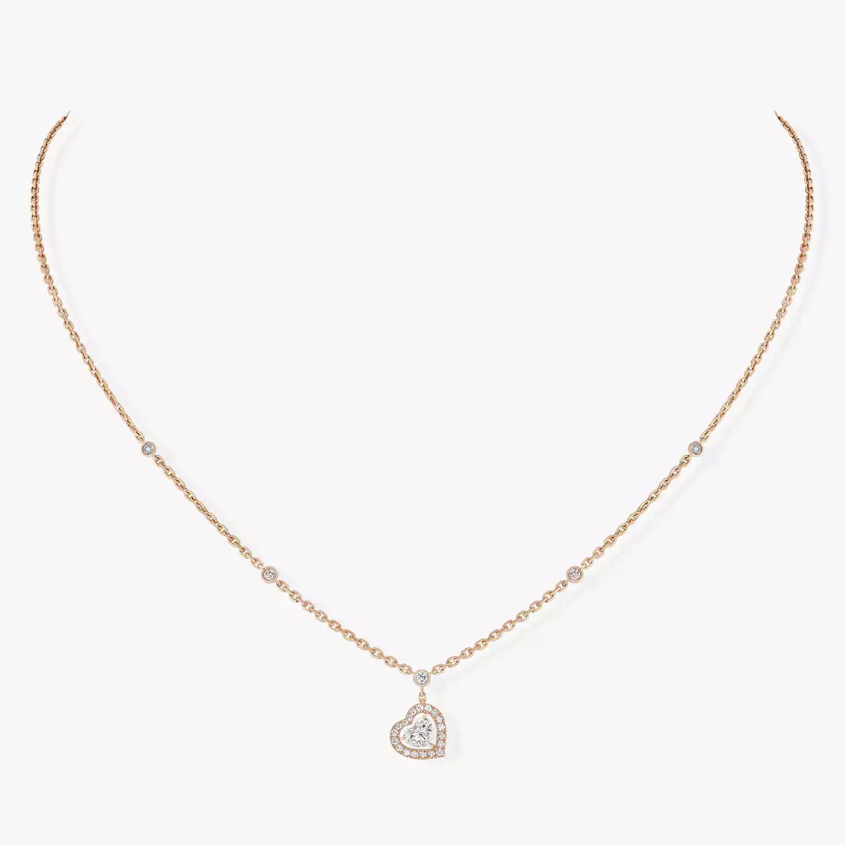 Joy 0.15ct -Pink Gold Diamond Necklace