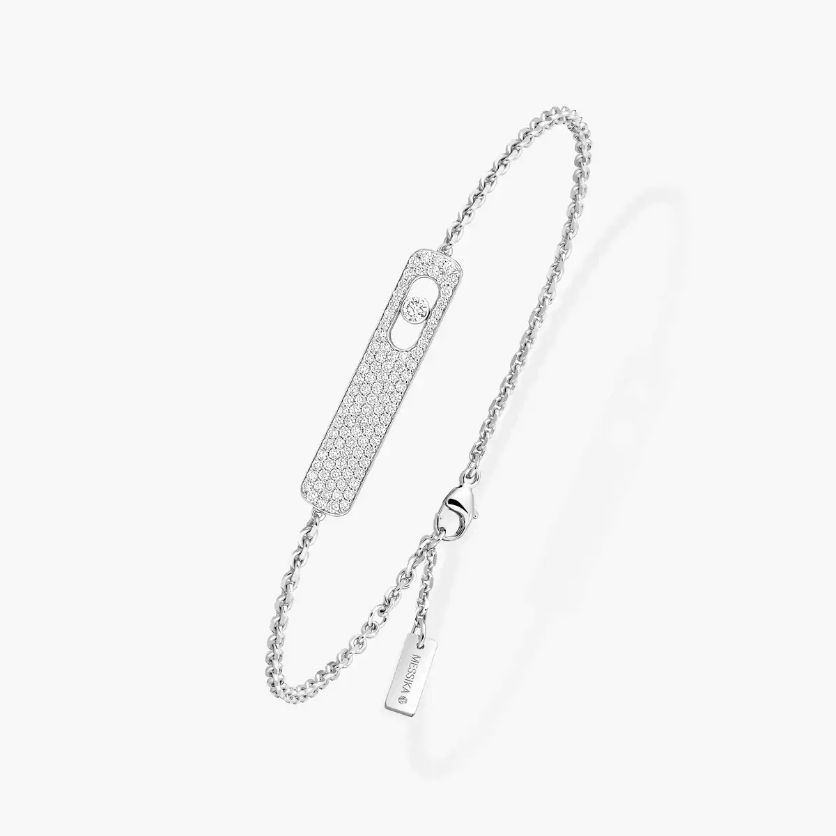 My First Diamond Pavé-White Gold Diamond Bracelet