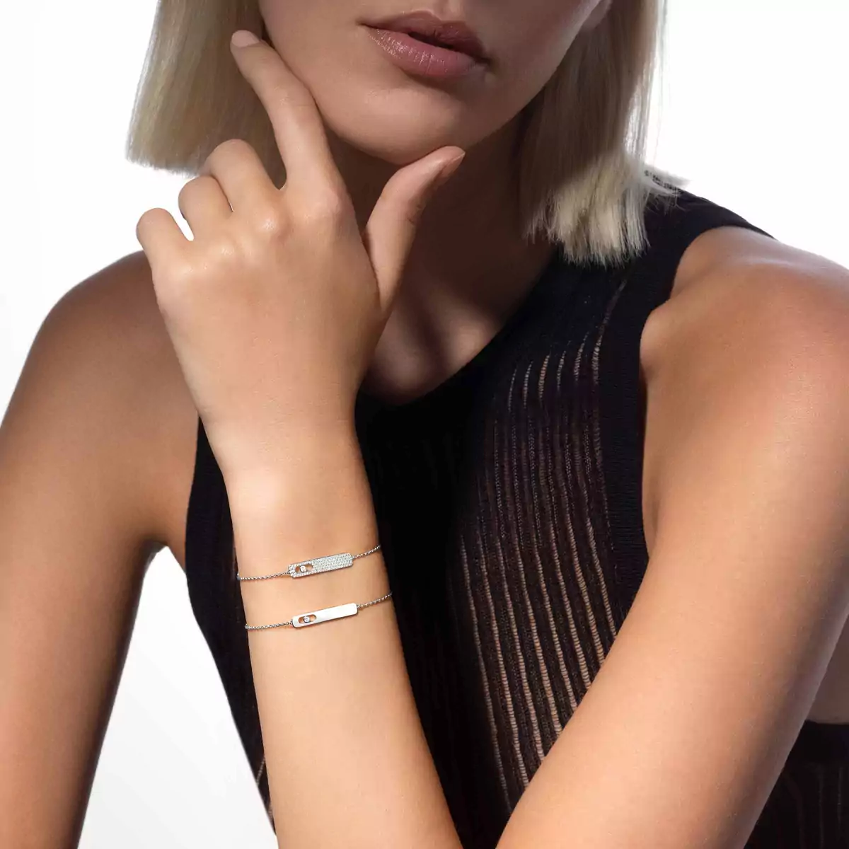My First Diamond -White Gold Diamond Bracelet