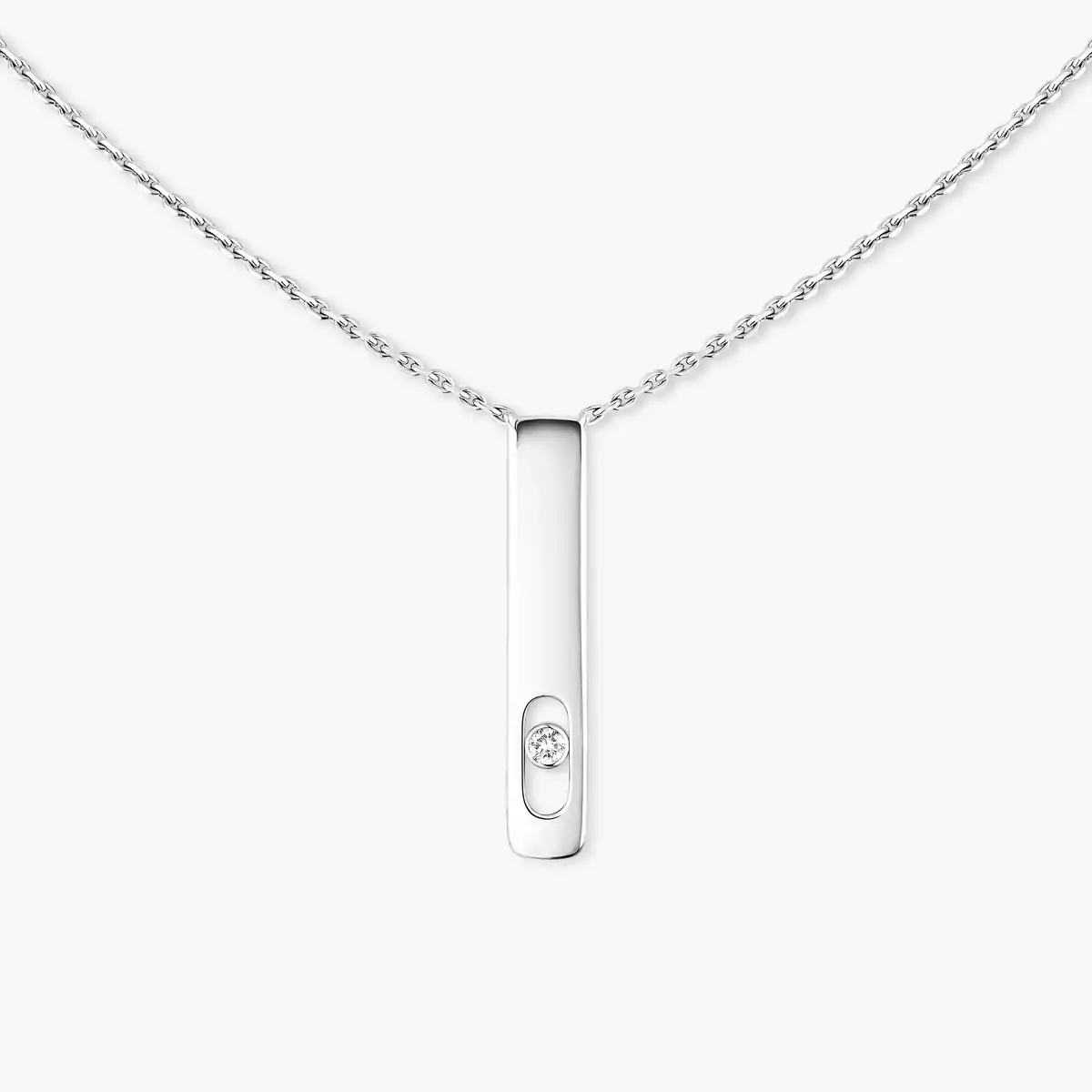 My First Diamond -White Gold Diamond Necklace