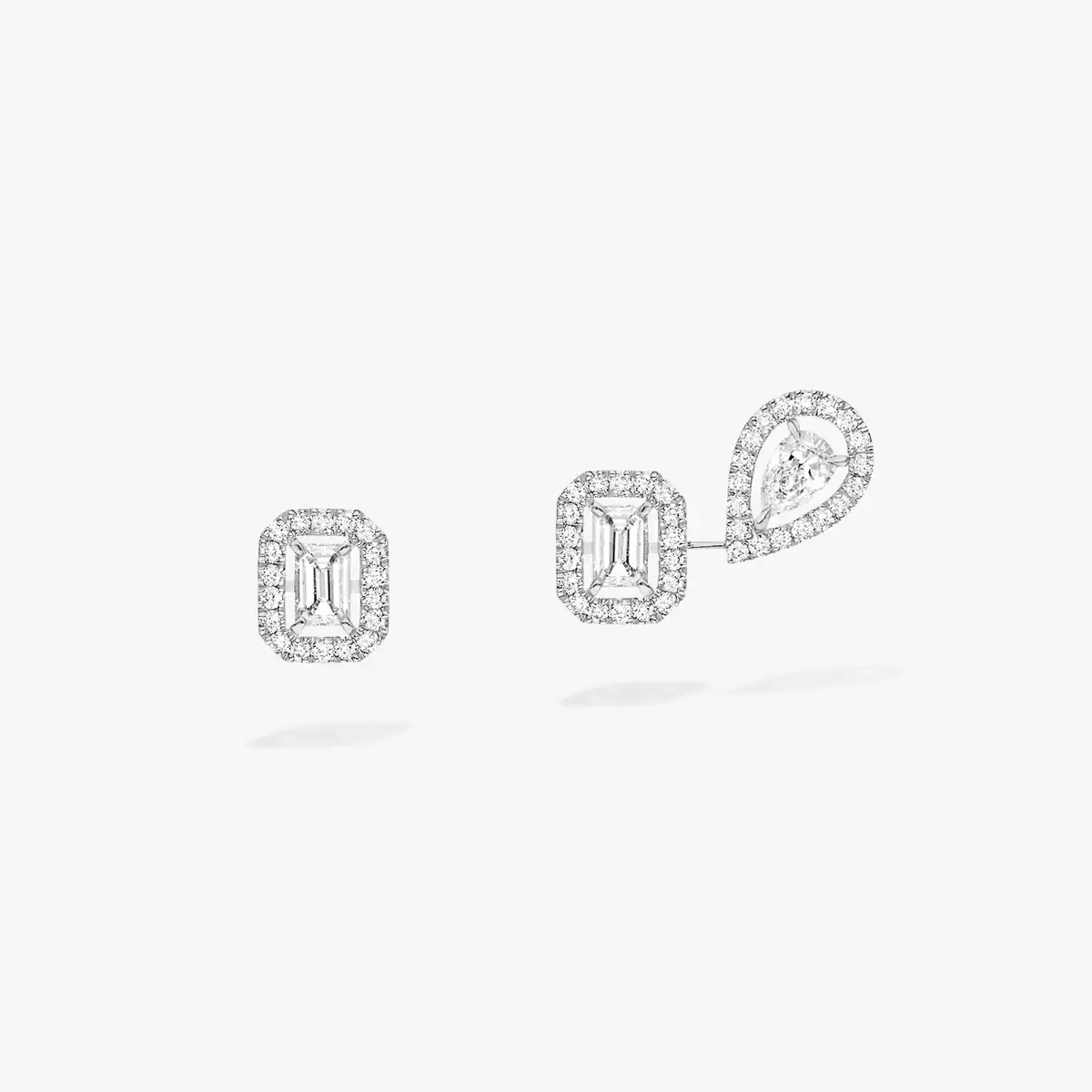 My Twin 1+2 0.10ct x3 -White Gold Diamond Earrings