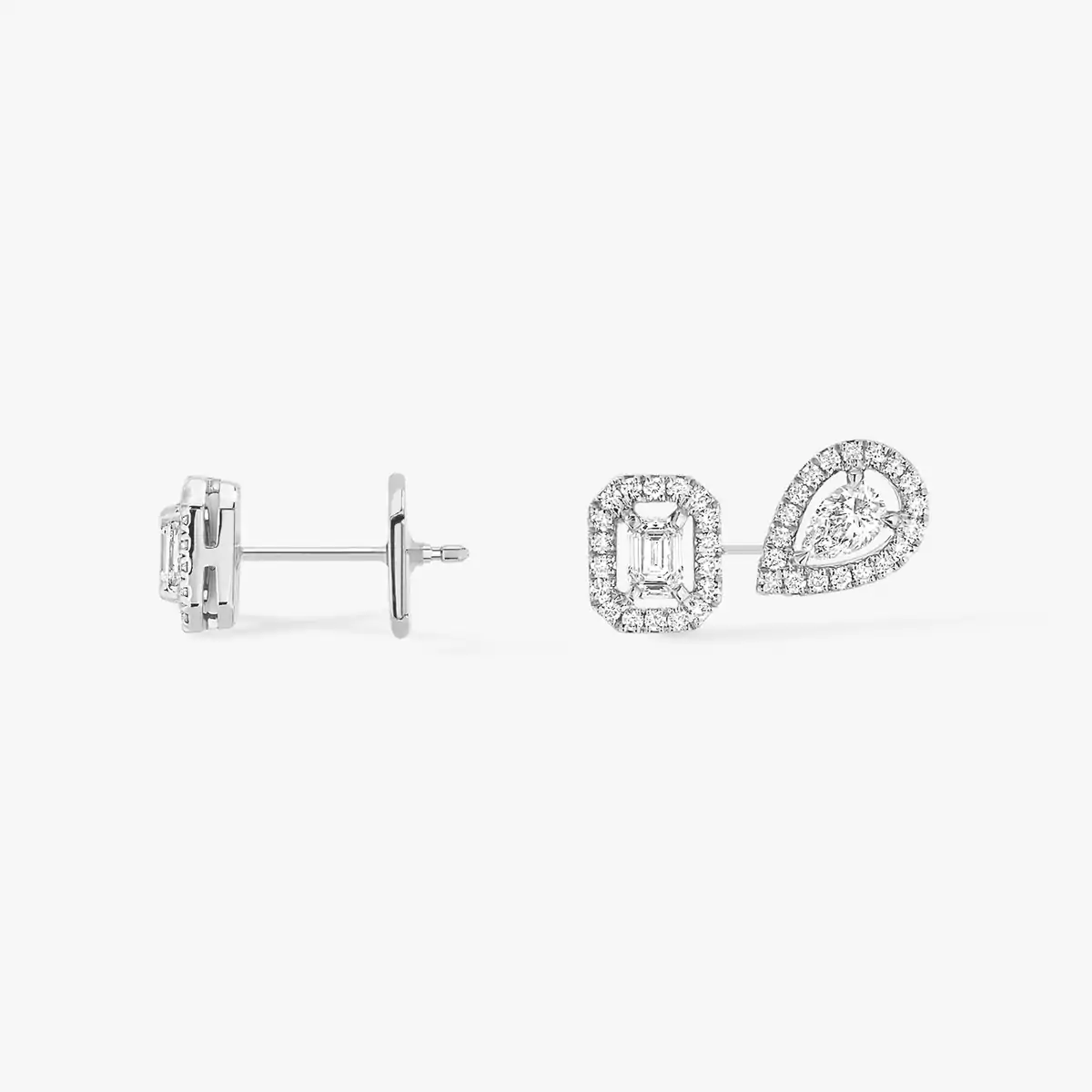 My Twin 1+2 0.10ct x3 -White Gold Diamond Earrings