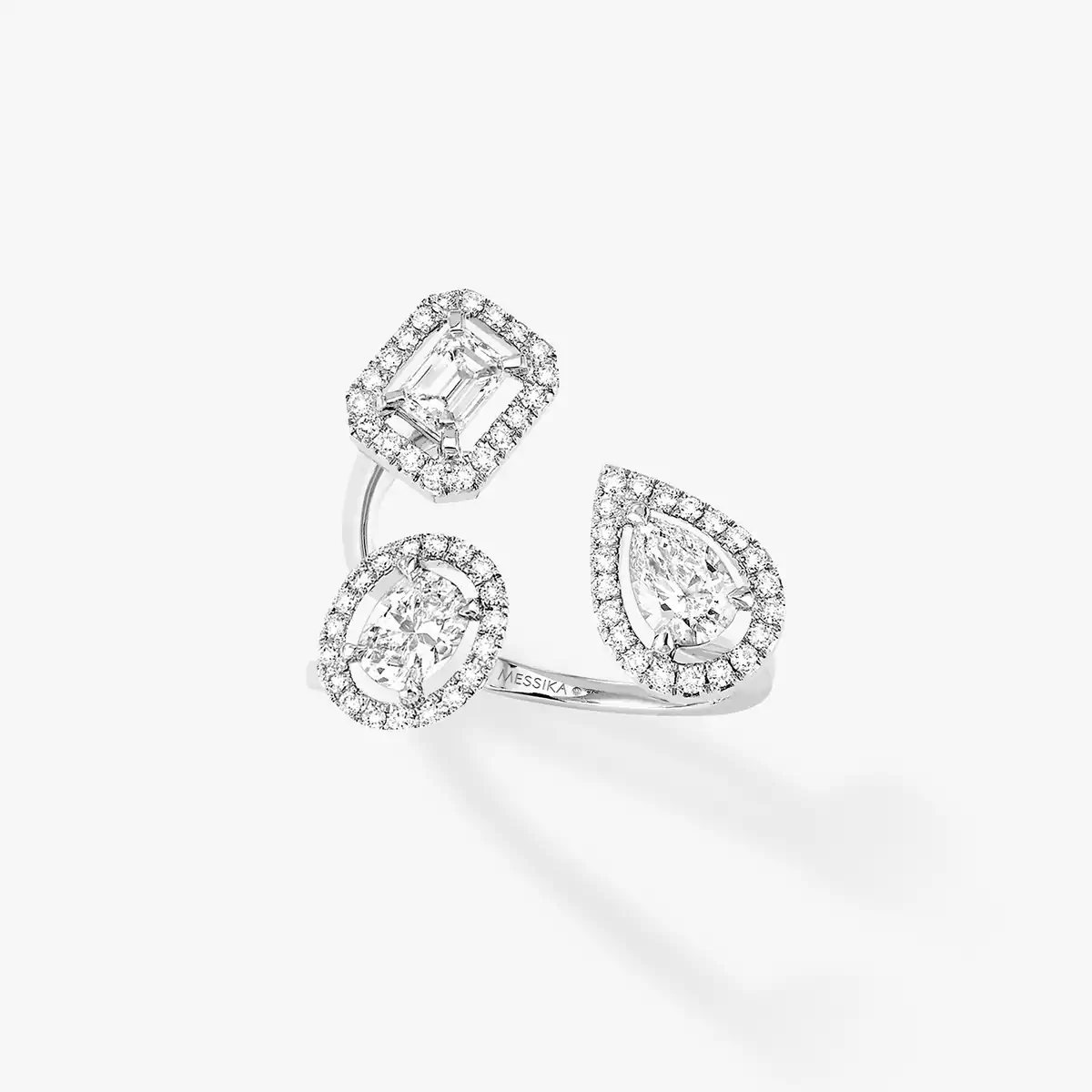 My Twin Trilogy 0.50ct x3 -White Gold Diamond Ring
