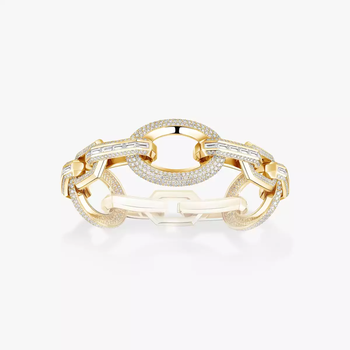 Groove -Yellow Gold Diamond Bracelet