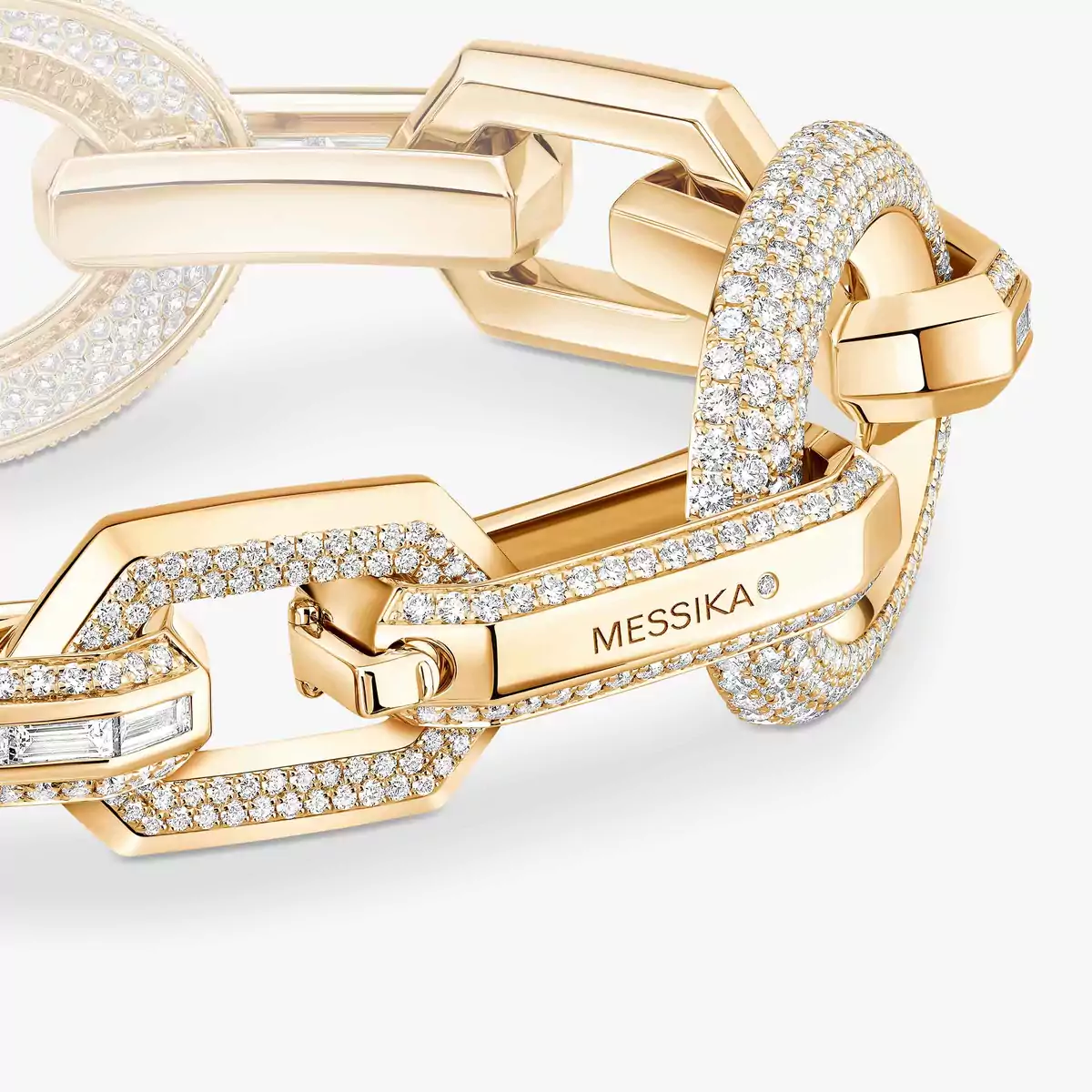 Groove -Yellow Gold Diamond Bracelet