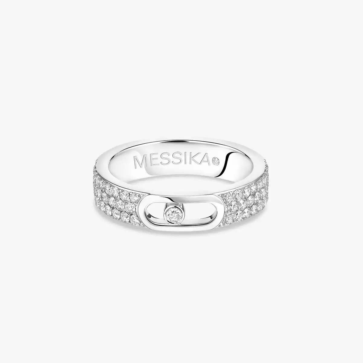 Move Joaillerie Pavé Wedding Ring -White Gold Diamond Ring
